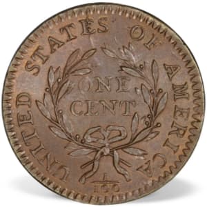 Flowing Hair Large Cent (1793 - 1796) - 2