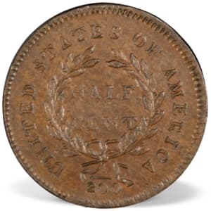 Liberty Cap Half Cent (1793 - 1797) - 2